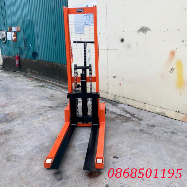 Xe nâng tay cao 0.5 tấn nâng cao 1.2m CTY A0.5/12 chính hãng 4 Xe nâng tay cao 0.5 tấn