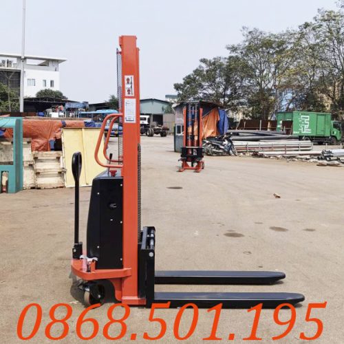 Xe nâng bán tự động 2 tấn nâng cao 1m6